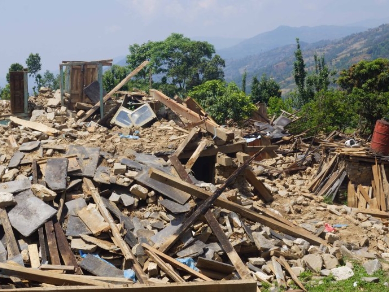 ruins of a house